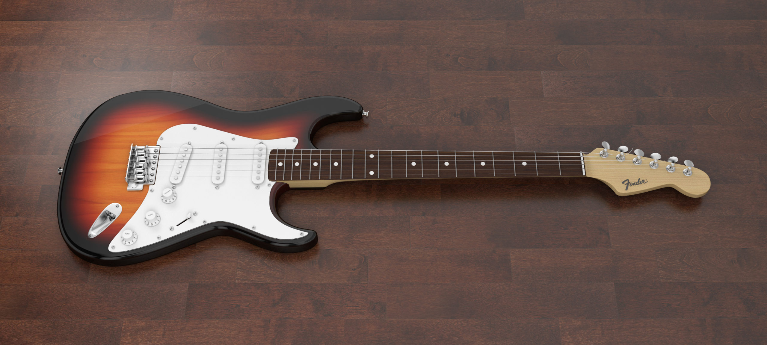 Мore FX, МoreFX, 3d-модель электрогитары fender stratocaster